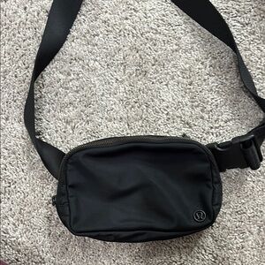 lululemon athletica Black Belt Bag Minimalist Design
